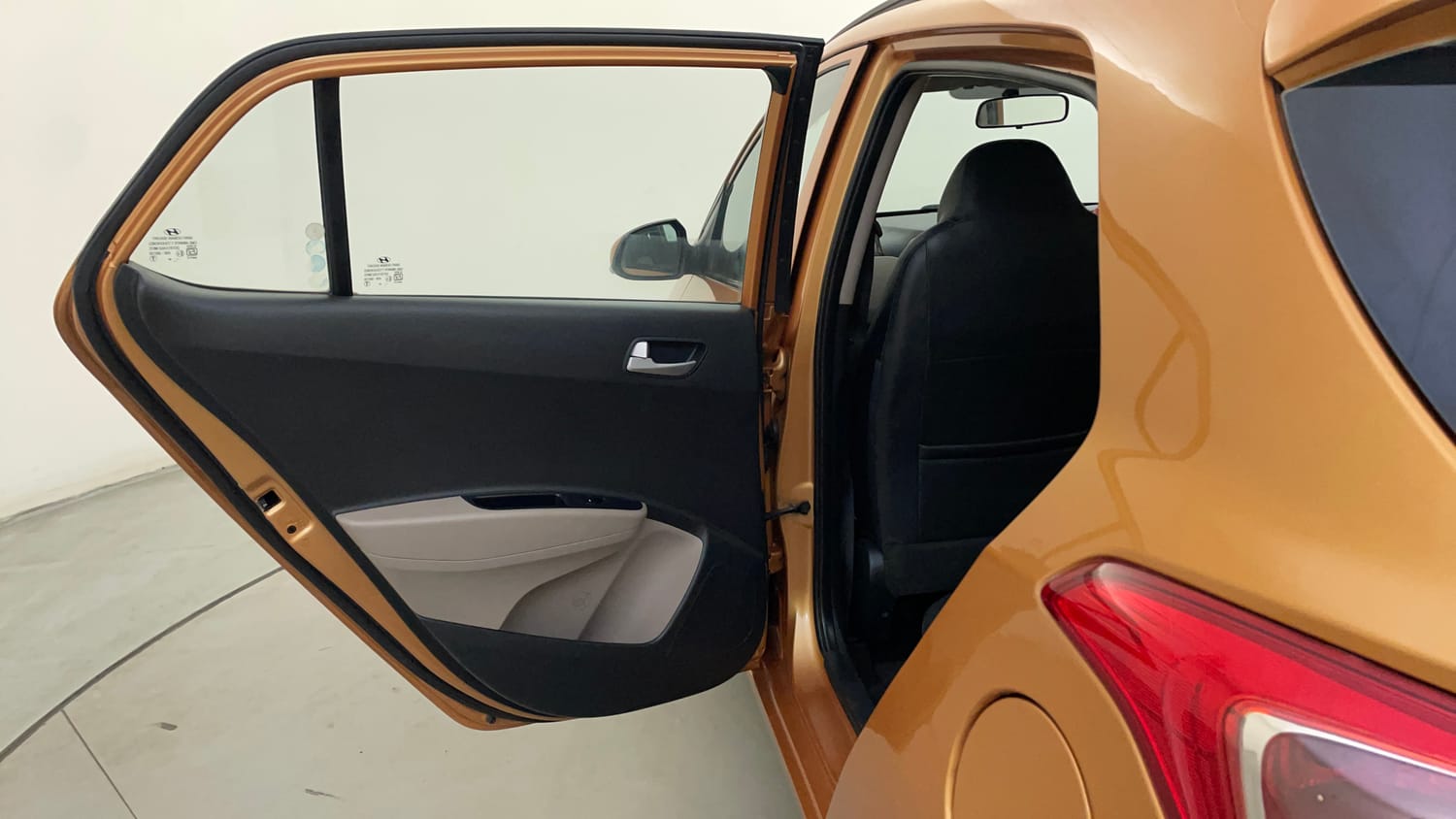 Used 2015 Hyundai Grand i10 Asta AT 1.2 Kappa VTVT Petrol Automatic interior LEFT REAR DOOR OPEN VIEW