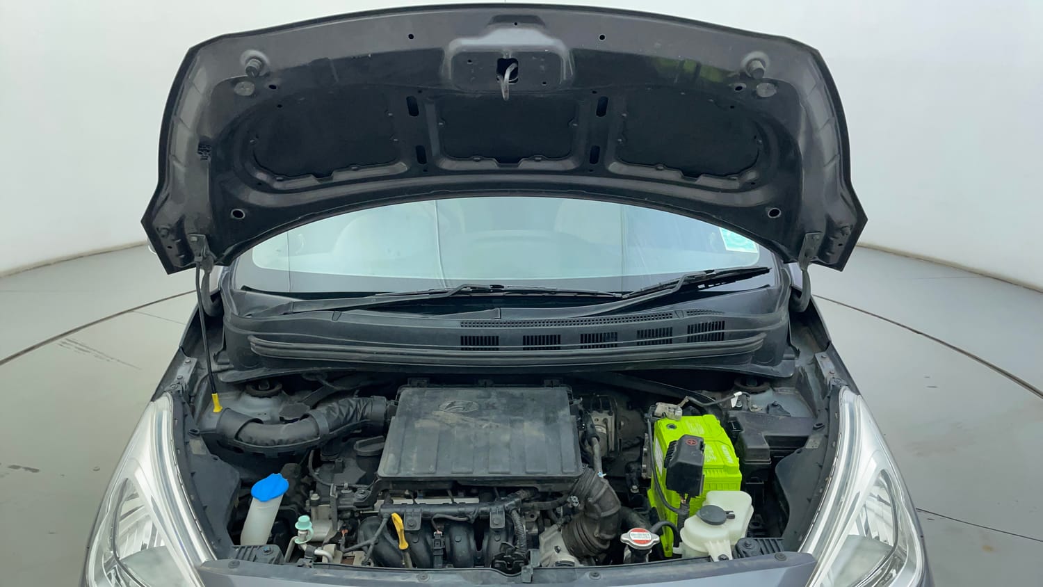 Used 2019 Hyundai Grand i10 Sportz 1.2 Kappa VTVT Petrol Manual engine ENGINE & BONNET OPEN FRONT VIEW
