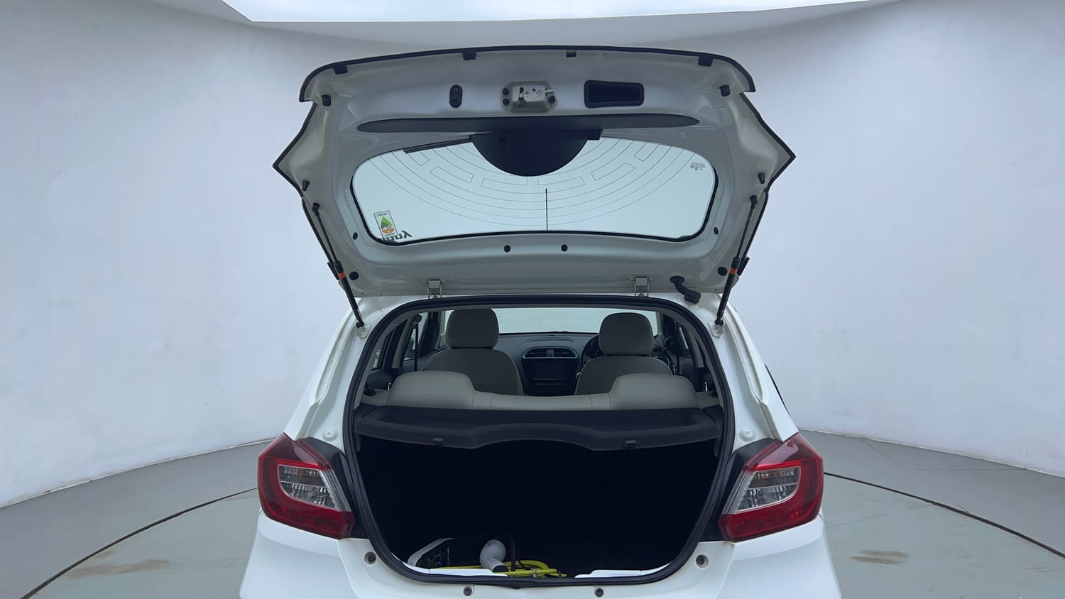Used 2023 Tata Tiago EV XZ Plus Tech LUX Long Range Electric Automatic interior DICKY DOOR OPEN VIEW
