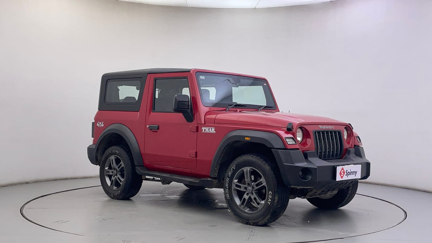 Used 2022 mahindra Thar LX Hard Top Petrol AT 4WD Petrol Automatic exterior RIGHT FRONT CORNER VIEW