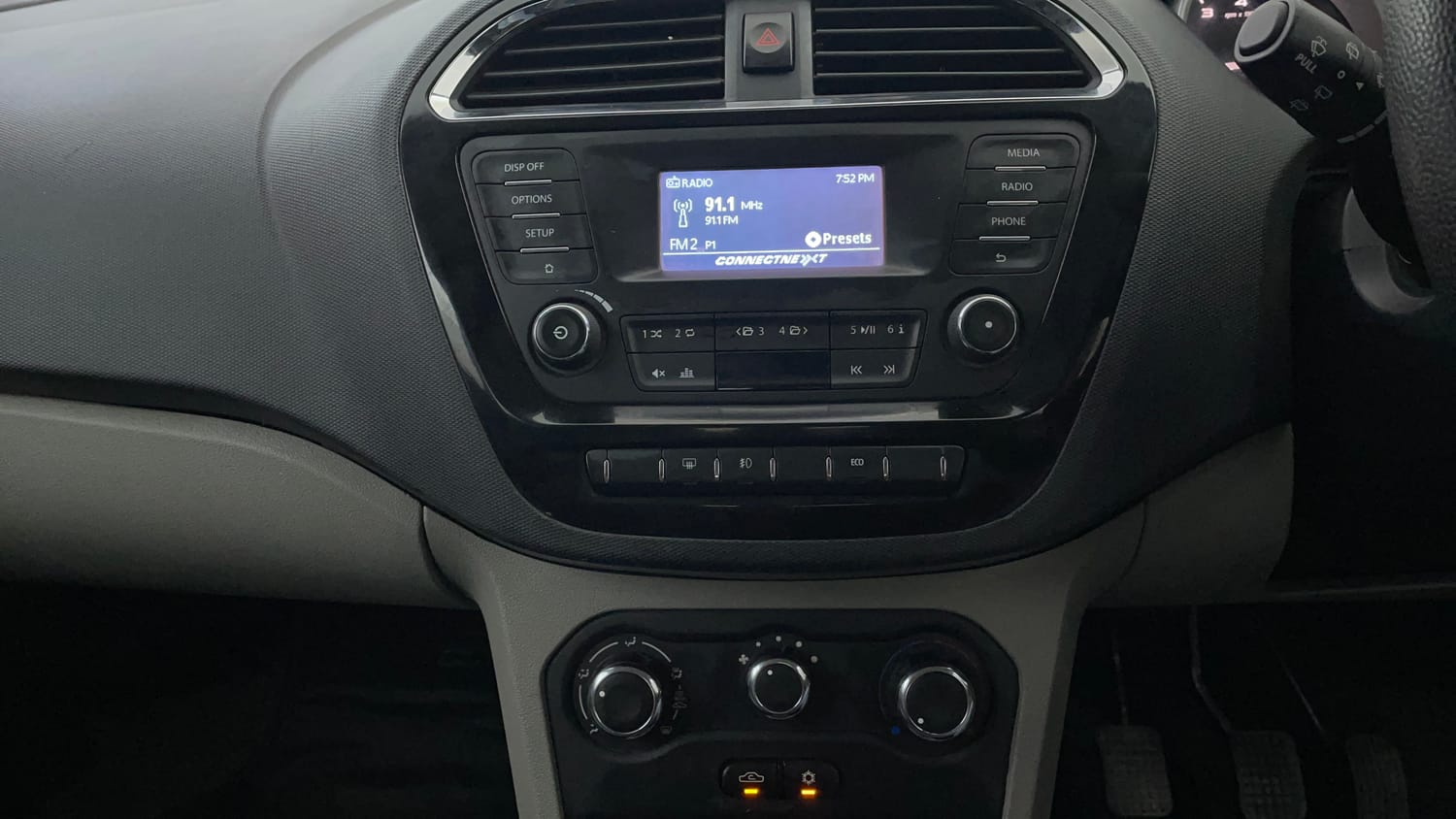 Used 2017 Tata Tiago Revotron XZ Petrol Manual interior MUSIC SYSTEM & AC CONTROL VIEW