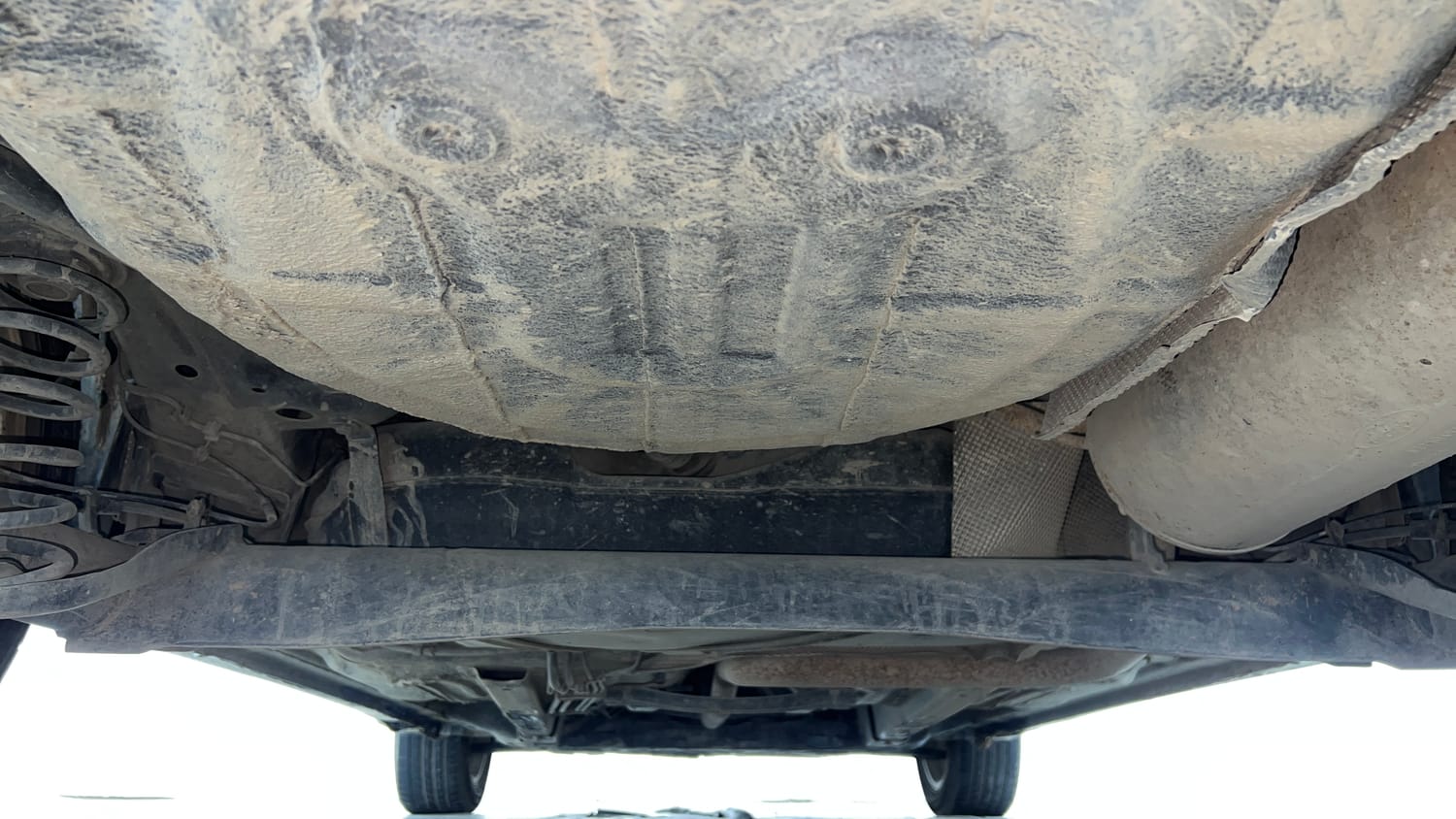 Used 2020 Ford Figo Aspire Titanium1.5 TDCi Diesel Manual extra REAR UNDERBODY VIEW (TAKEN FROM REAR)