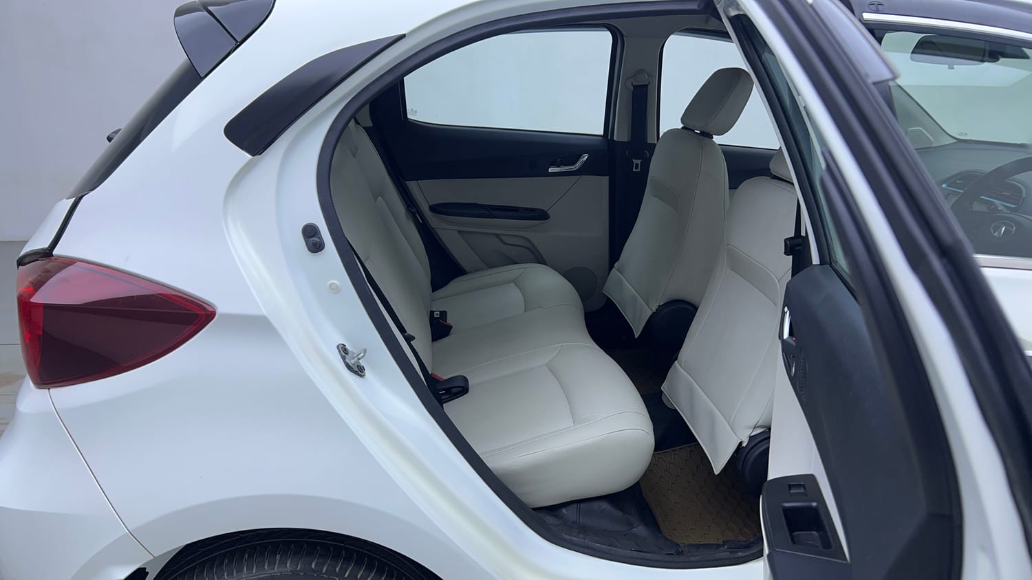 Used 2023 Tata Tiago EV XZ Plus Tech LUX Long Range Electric Automatic interior RIGHT SIDE REAR DOOR CABIN VIEW
