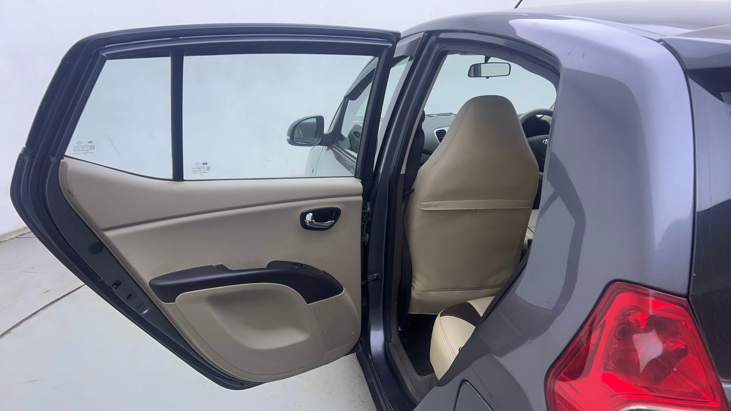 Used 2013 Hyundai i10 Sportz 1.2 Kappa2 Petrol Manual interior LEFT REAR DOOR OPEN VIEW