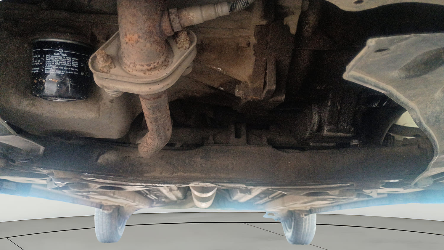 Used 2015 Maruti Suzuki Swift Dzire VXI Petrol Manual extra FRONT LEFT UNDERBODY VIEW
