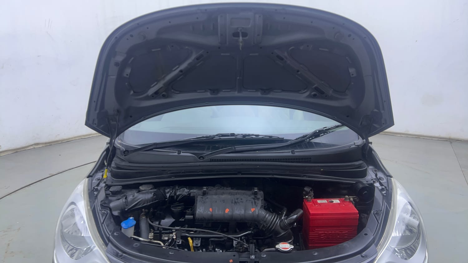 Used 2013 Hyundai i10 Sportz 1.2 Kappa2 Petrol Manual engine ENGINE & BONNET OPEN FRONT VIEW