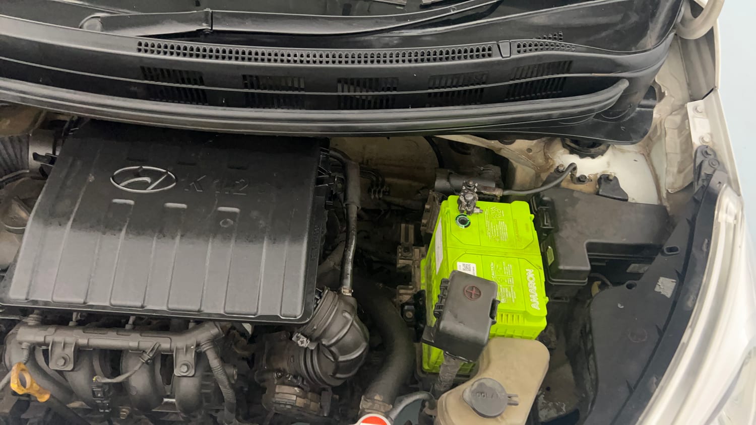Used 2015 Hyundai Grand i10 Sportz 1.2 Kappa VTVT Petrol Manual engine ENGINE LEFT SIDE VIEW