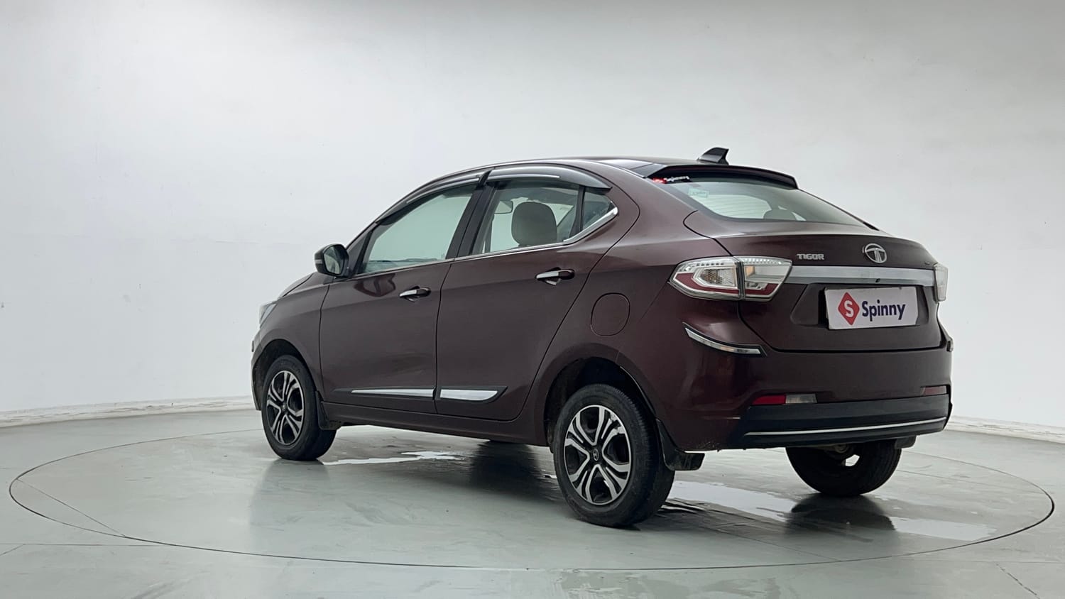 Used 2023 Tata Tigor XZ Plus CNG Leatherette Pack Cng Manual exterior LEFT REAR CORNER VIEW