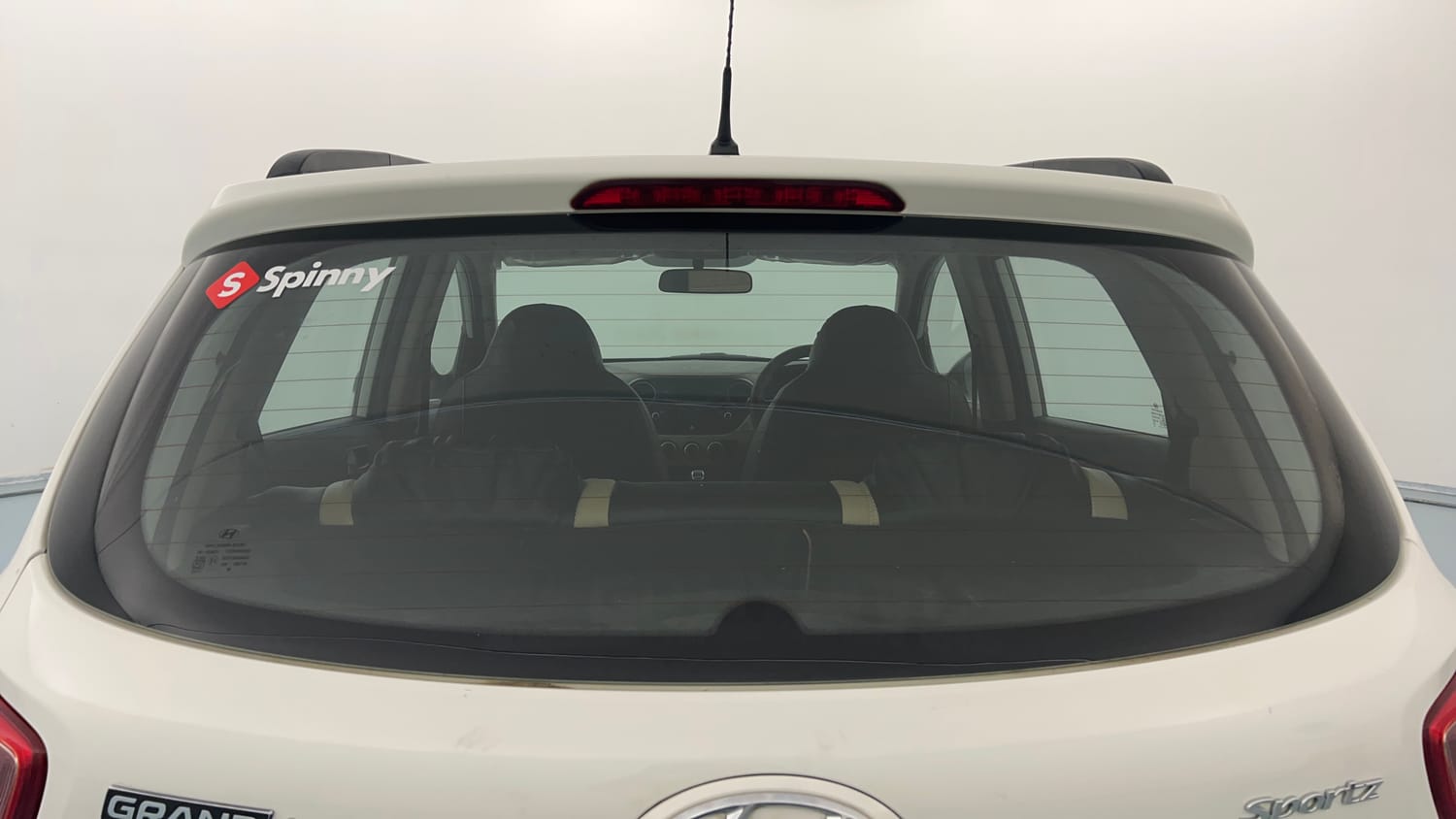 Used 2015 Hyundai Grand i10 Sportz 1.2 Kappa VTVT Petrol Manual exterior BACK WINDSHIELD VIEW