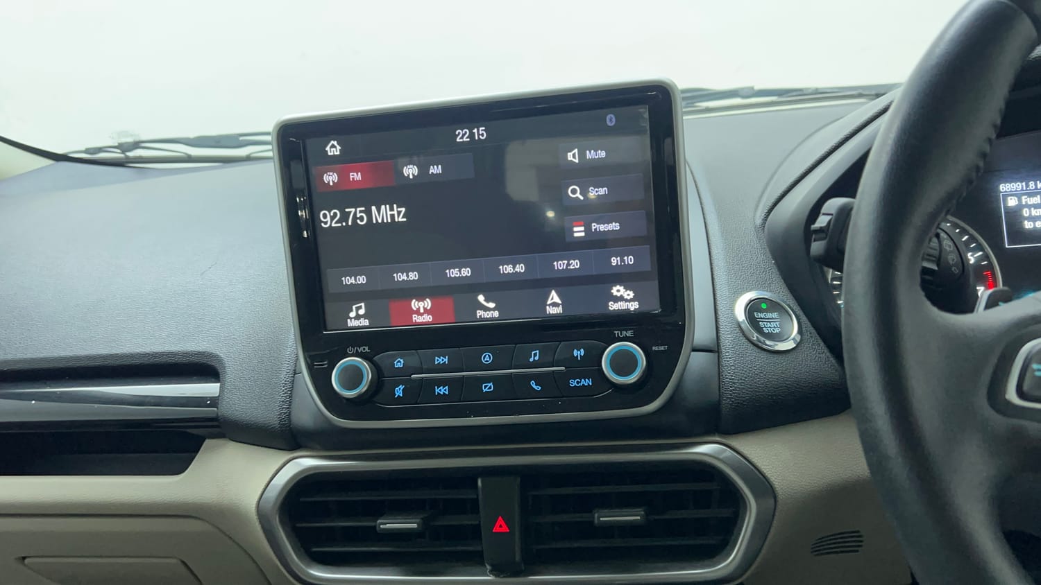 Used 2021 Ford EcoSport Titanium Plus 1.5L Ti-VCT AT Petrol Automatic top_features Integrated (in-dash) music system