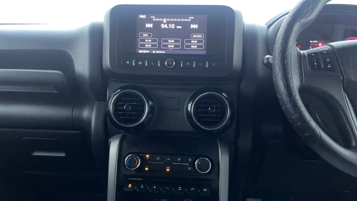 Used 2024 Mahindra Thar LX Hard Top Diesel MT 4WD Diesel Manual interior MUSIC SYSTEM & AC CONTROL VIEW