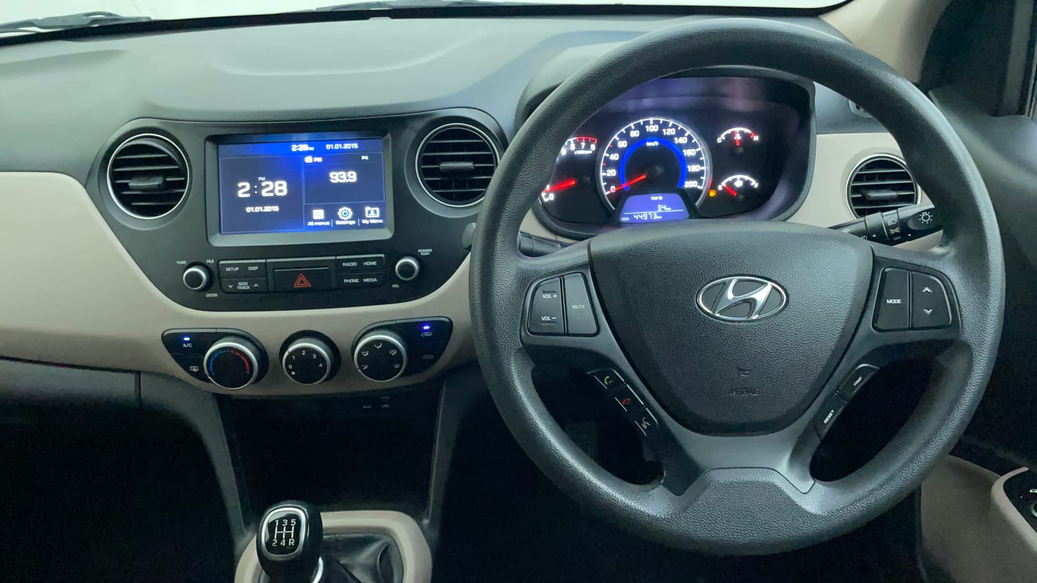Used 2019 Hyundai Grand i10 Sportz 1.2 Kappa VTVT Petrol Manual interior STEERING VIEW