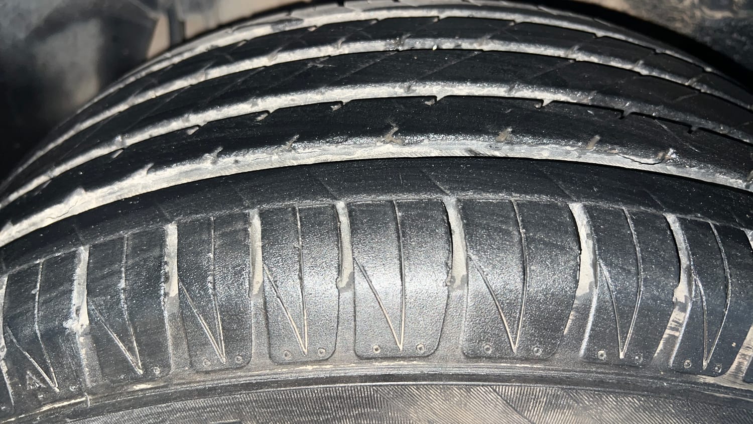 Used 2021 Tata Nexon XZ Plus (S) Petrol Manual tyres RIGHT REAR TYRE TREAD VIEW