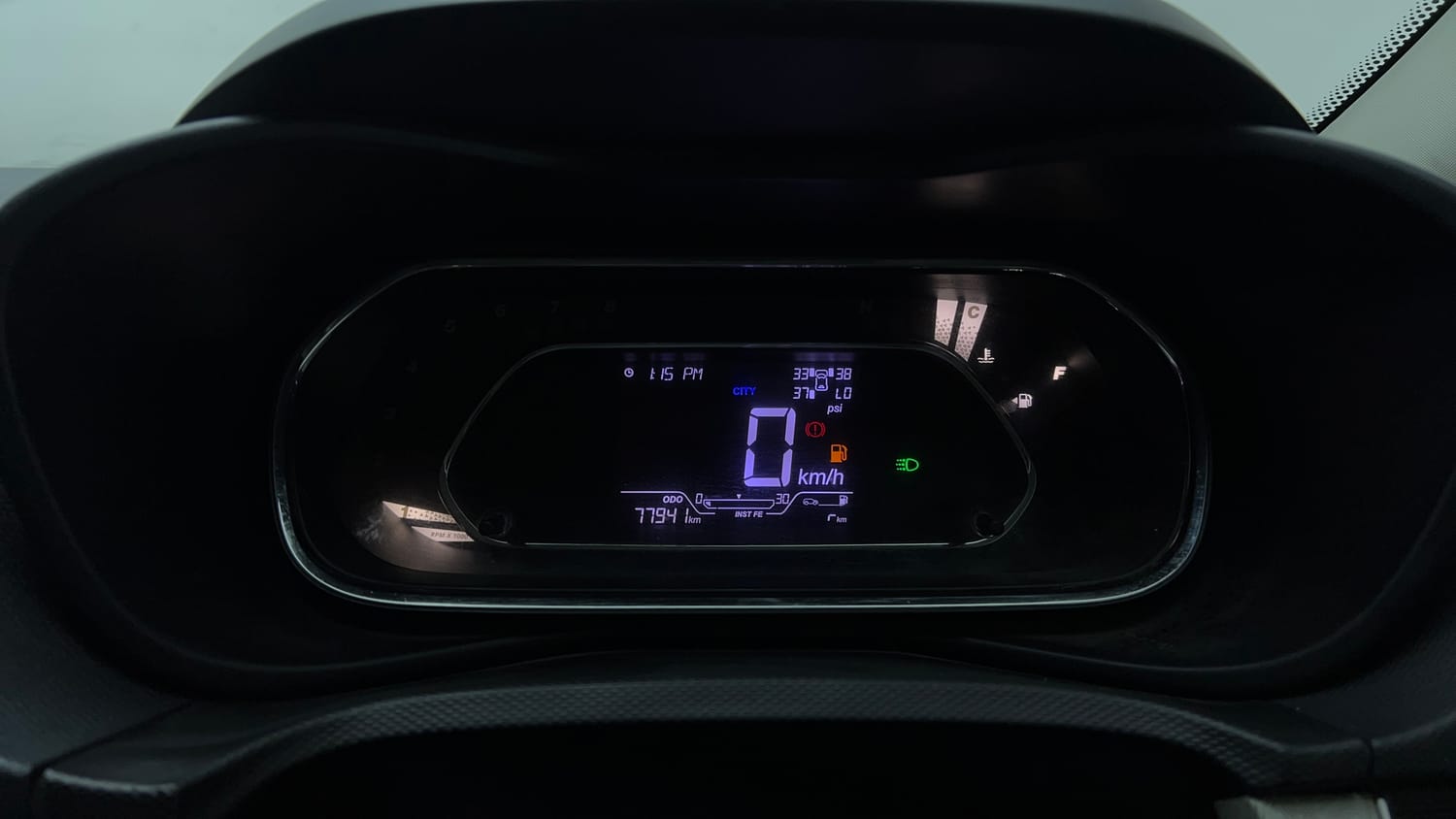 Used 2021 Tata Nexon XZ Plus (S) Petrol Manual interior CLUSTERMETER VIEW