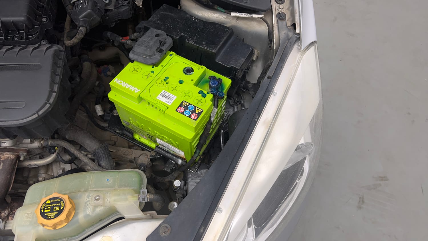 Used 2017 Tata Tiago Revotron XT Petrol Manual engine ENGINE LEFT SIDE VIEW
