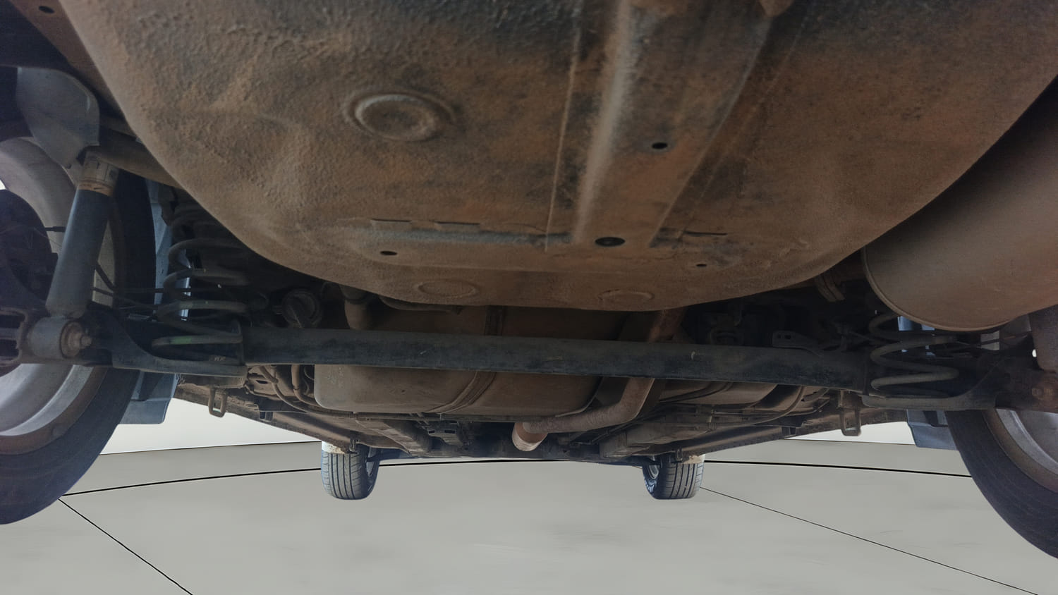 Used 2018 Maruti Suzuki Ciaz Delta Hybrid 1.5 Petrol Manual extra REAR UNDERBODY VIEW (TAKEN FROM REAR)