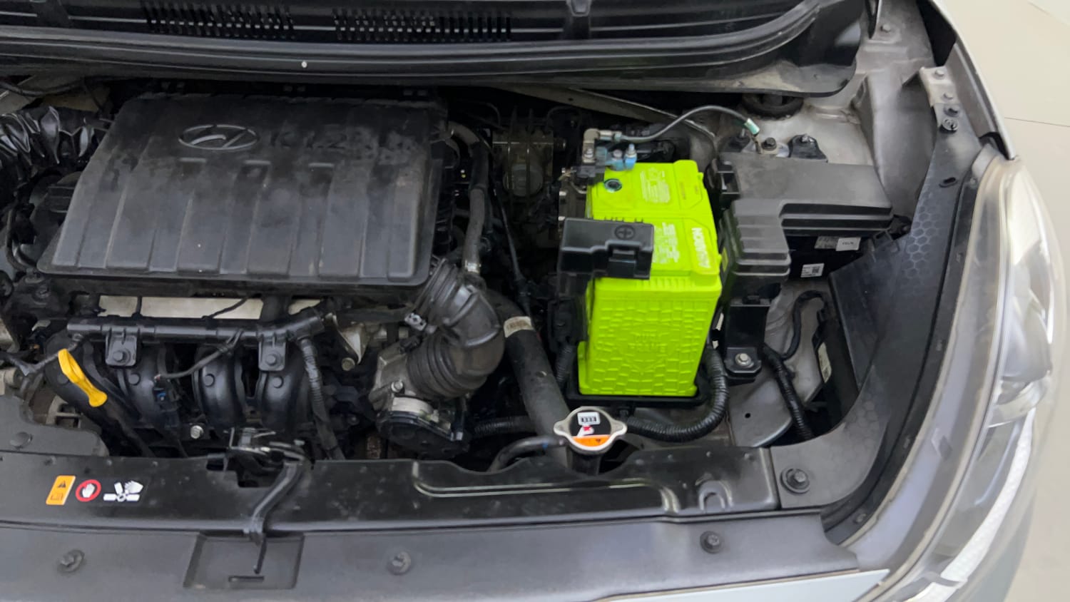 Used 2021 Hyundai Grand i10 Nios Asta 1.2 Kappa VTVT Petrol Manual engine ENGINE LEFT SIDE VIEW