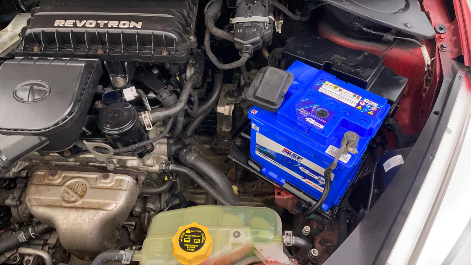 Used 2017 Tata Tiago Revotron XZA Petrol Automatic engine ENGINE LEFT SIDE VIEW