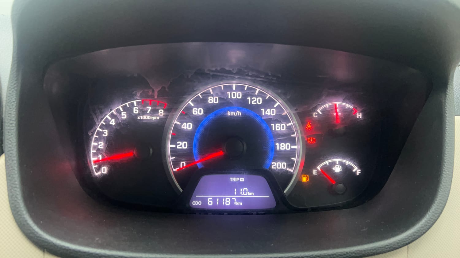 Used 2018 Hyundai Grand i10 Magna 1.2 Kappa VTVT Petrol Manual interior CLUSTERMETER VIEW