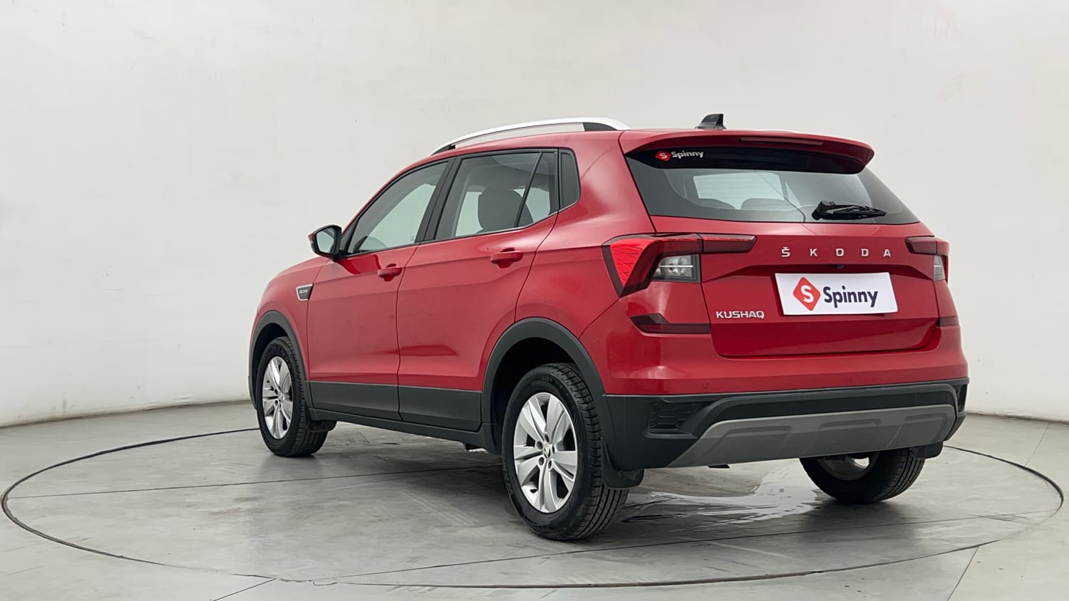 Used 2024 Skoda Kushaq Ambition 1.0L TSI MT Petrol Manual exterior LEFT REAR CORNER VIEW