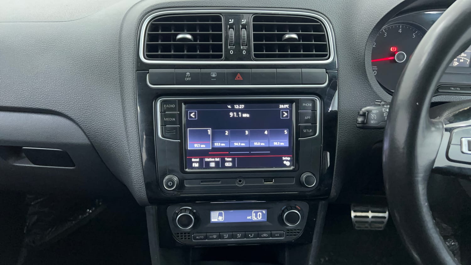 Used 2019 volkswagen Polo GT TSI Petrol Automatic interior MUSIC SYSTEM & AC CONTROL VIEW