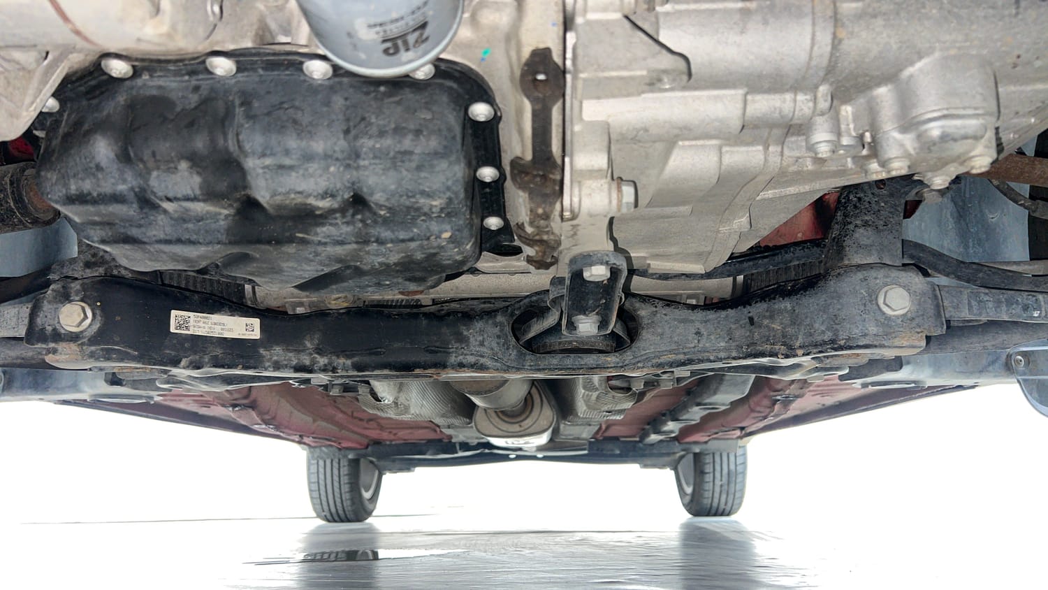 Used 2024 Skoda Kushaq Ambition 1.0L TSI MT Petrol Manual extra FRONT LEFT UNDERBODY VIEW