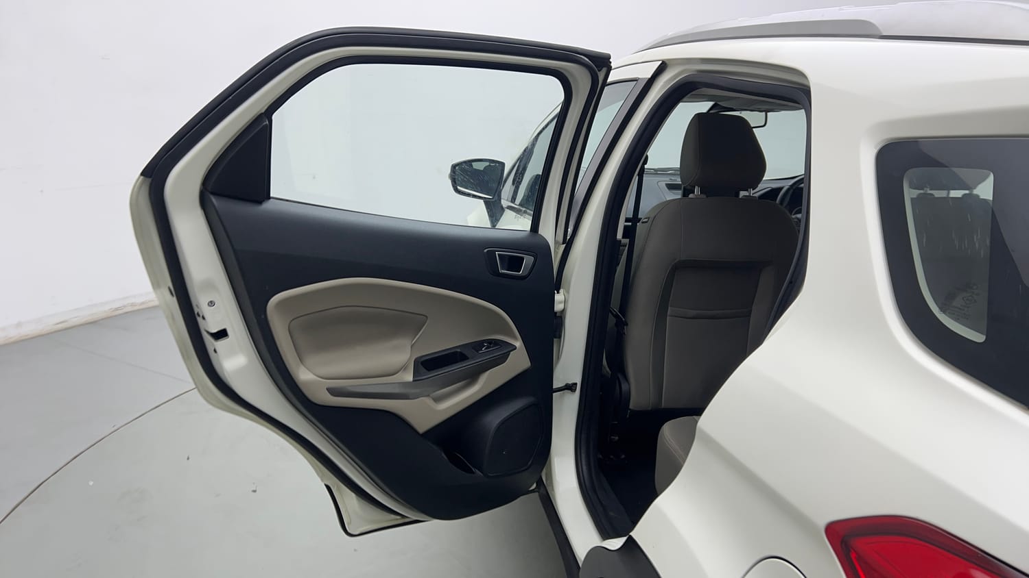 Used 2021 Ford EcoSport Titanium Plus 1.5L Ti-VCT AT Petrol Automatic interior LEFT REAR DOOR OPEN VIEW