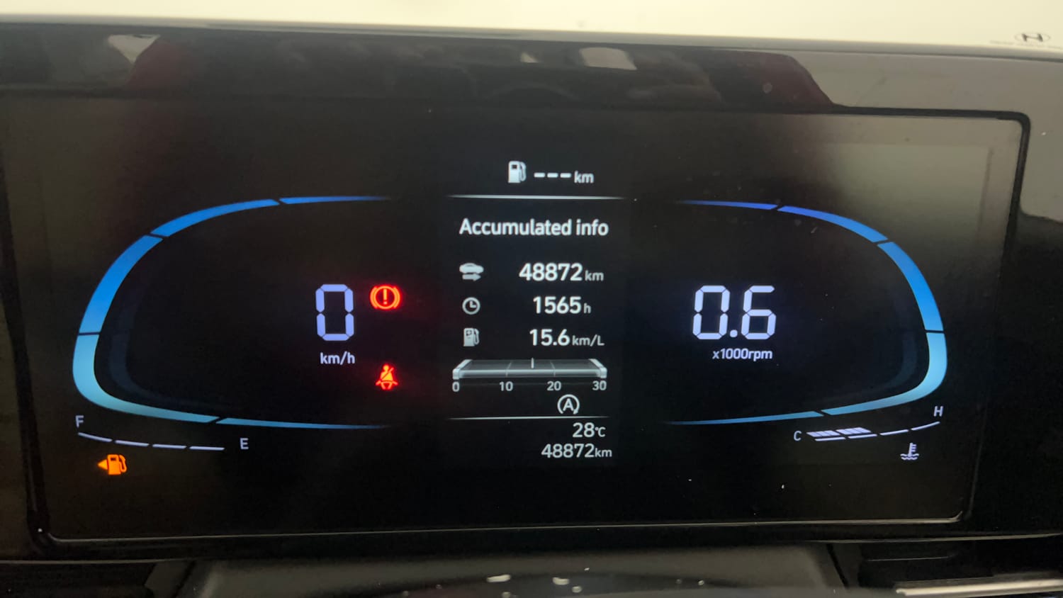 Used 2024 Hyundai Verna SX 1.5 Petrol MT Petrol Manual interior CLUSTERMETER VIEW