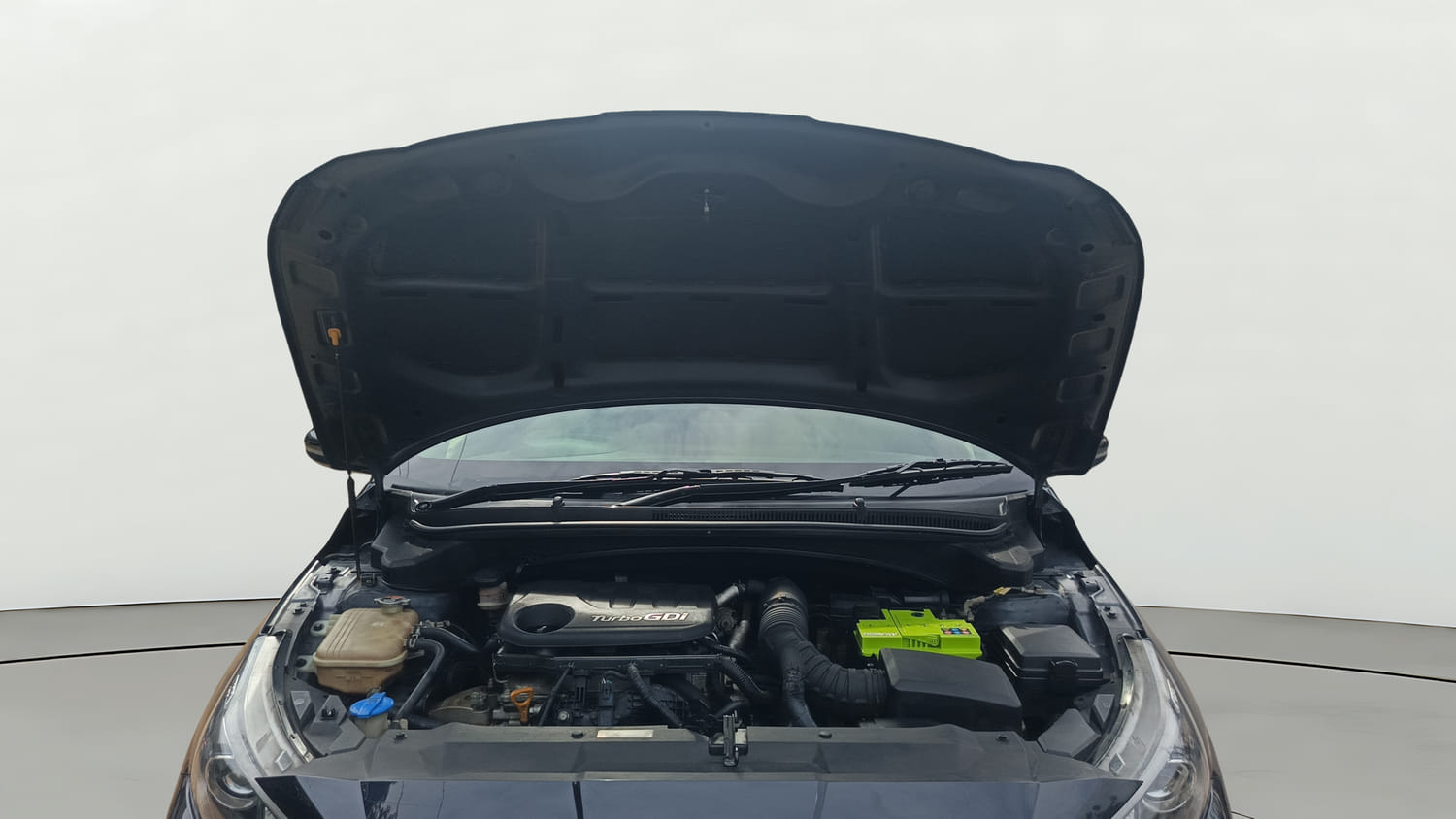 Used 2021 Hyundai New i20 Asta (O) 1.0 Turbo DCT Petrol Automatic engine ENGINE & BONNET OPEN FRONT VIEW