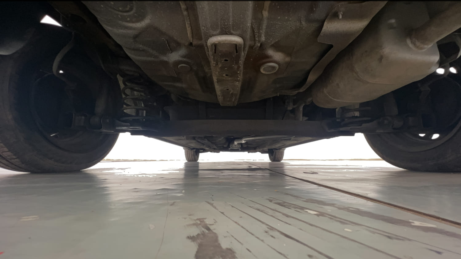 Used 2017 Hyundai Grand i10 Magna 1.2 Kappa VTVT Petrol Manual extra REAR UNDERBODY VIEW (TAKEN FROM REAR)