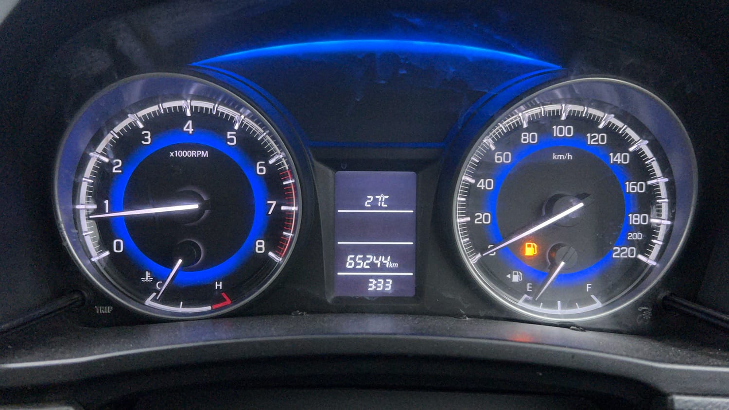 Used 2016 Maruti Suzuki Baleno Delta 1.2 Petrol Manual interior CLUSTERMETER VIEW