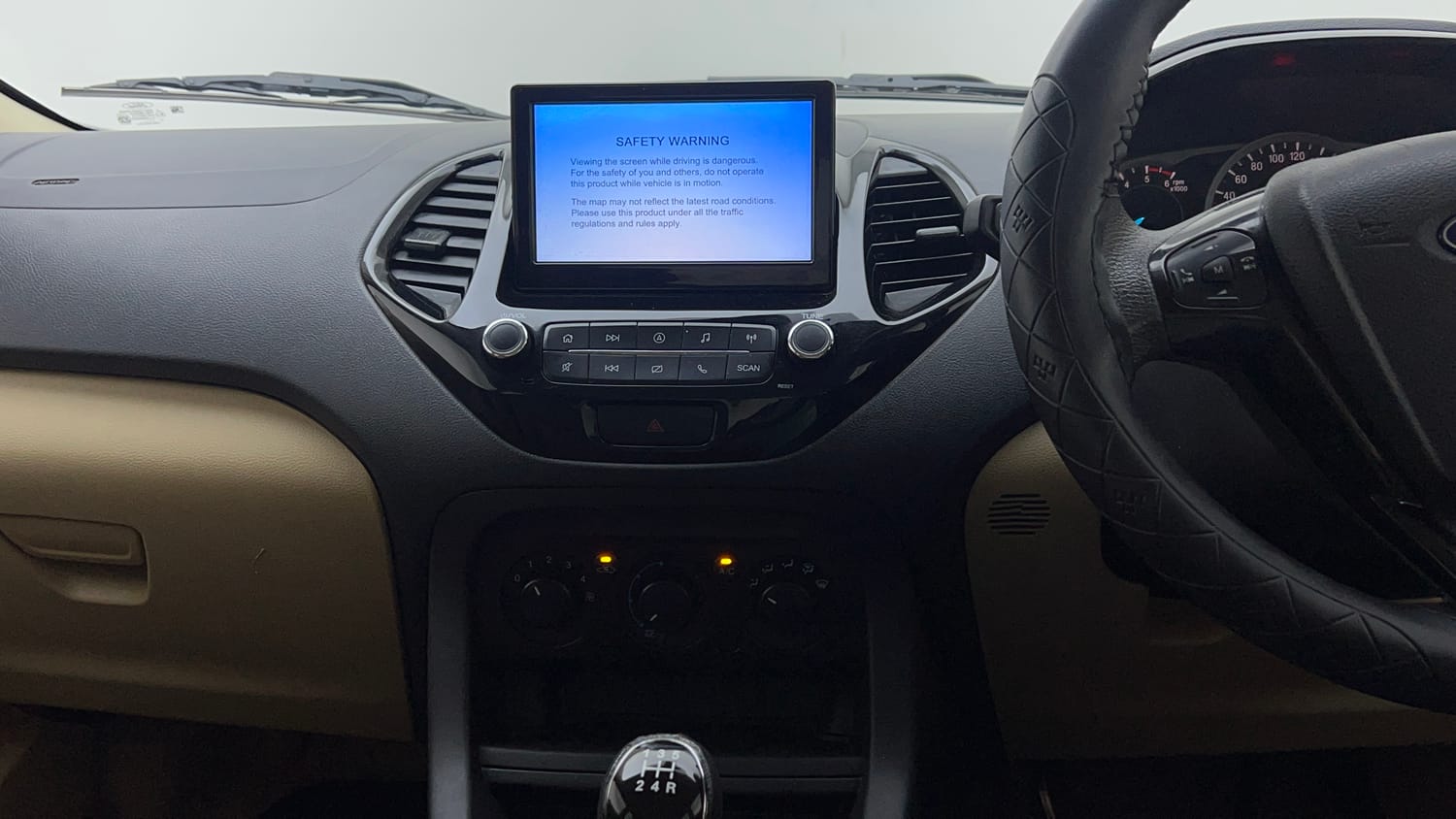 Used 2020 Ford Figo Aspire Titanium1.5 TDCi Diesel Manual interior MUSIC SYSTEM & AC CONTROL VIEW