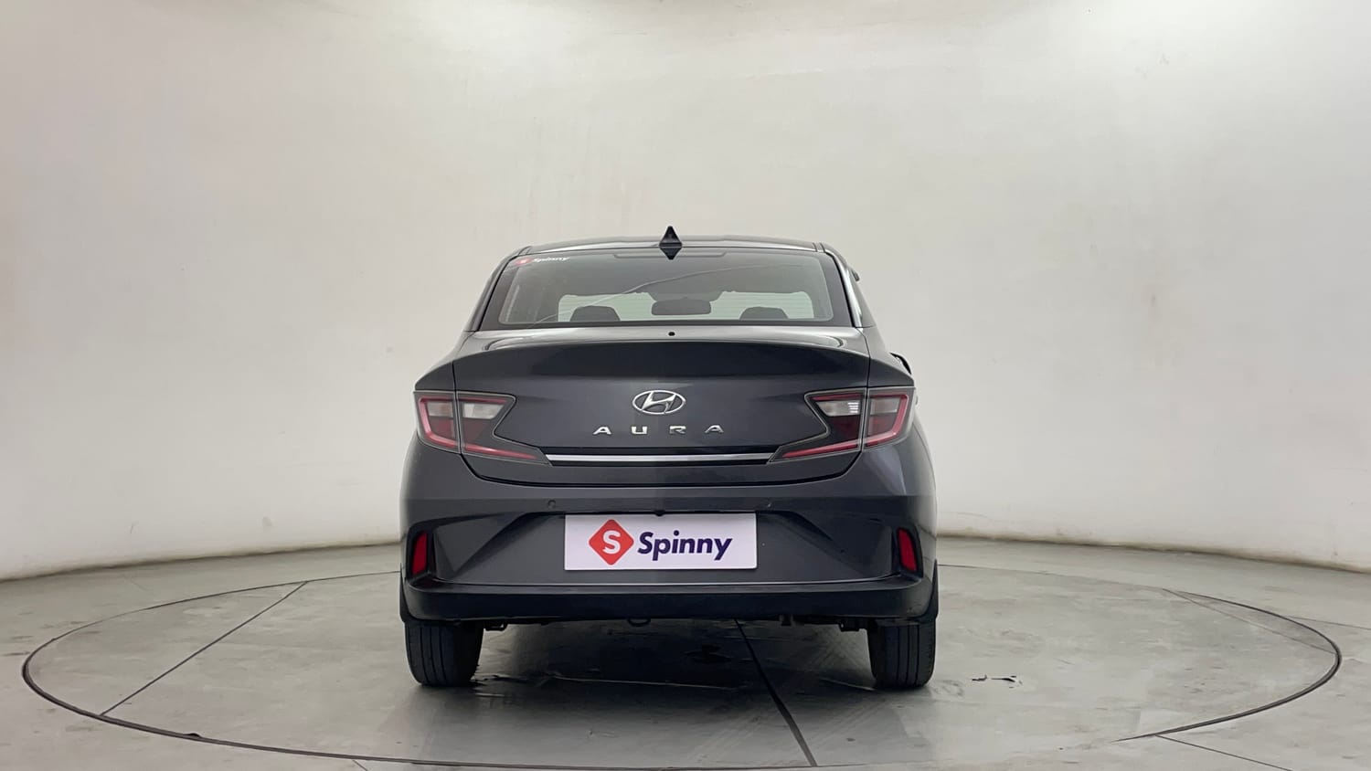 Used 2020 Hyundai Aura SX Plus 1.2 AMT Petrol Petrol Automatic exterior BACK VIEW