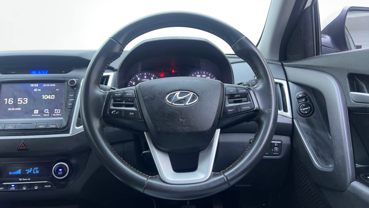 Used 2018 Hyundai Creta SX 1.6 Dual Tone Petrol Petrol Manual interior STEERING VIEW