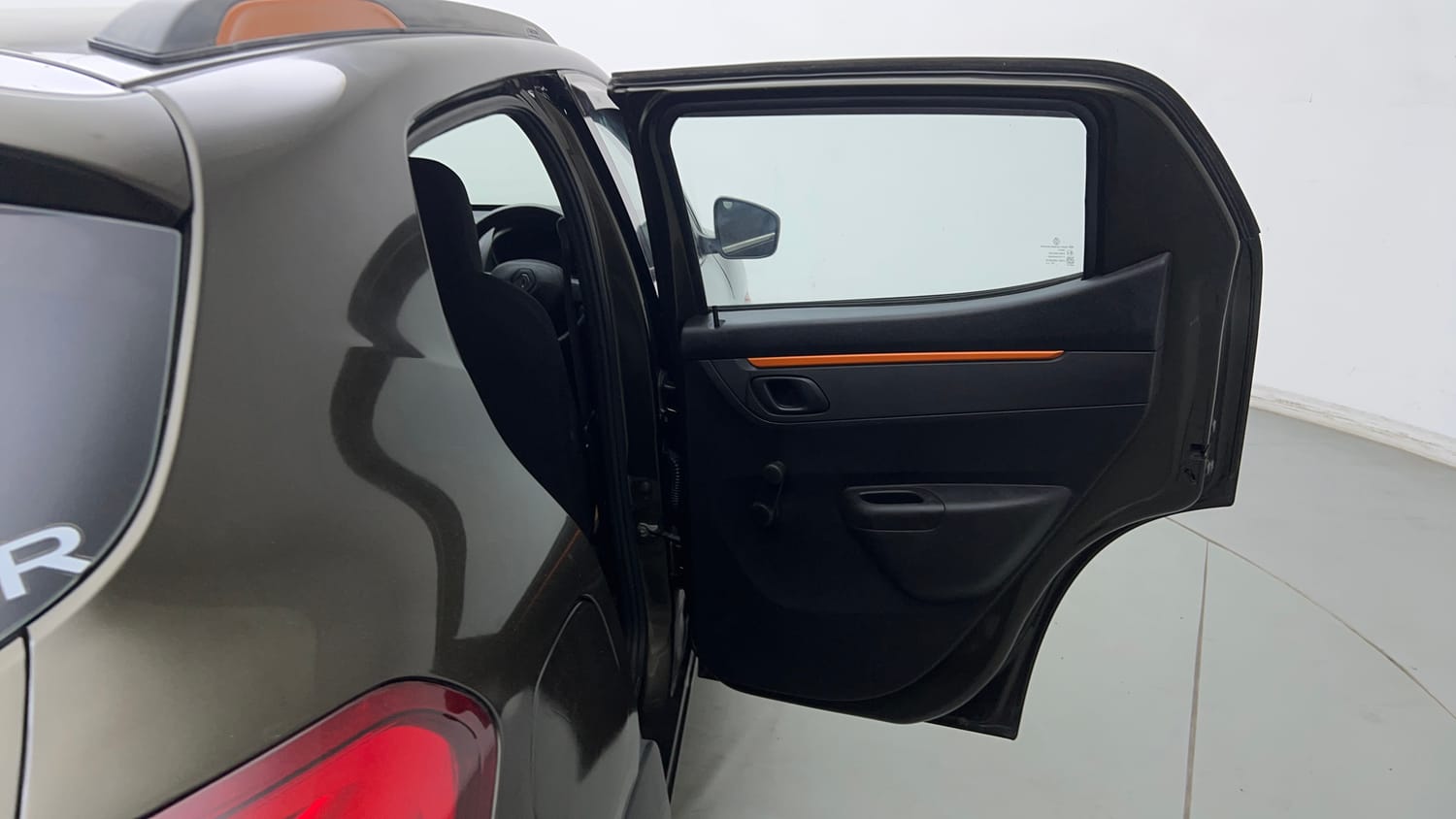 Used 2018 Renault Kwid CLIMBER 1.0 Petrol Manual interior RIGHT REAR DOOR OPEN VIEW