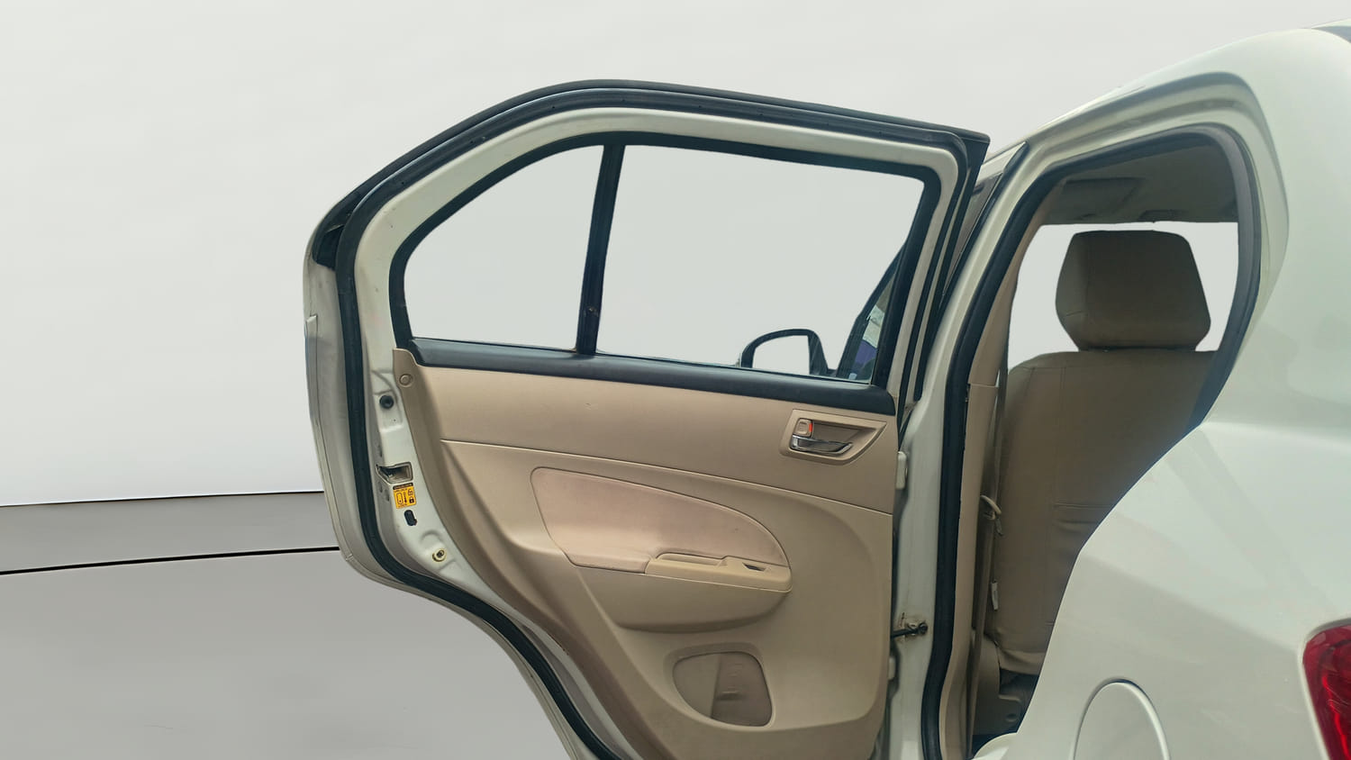 Used 2015 Maruti Suzuki Swift Dzire VXI Petrol Manual interior LEFT REAR DOOR OPEN VIEW