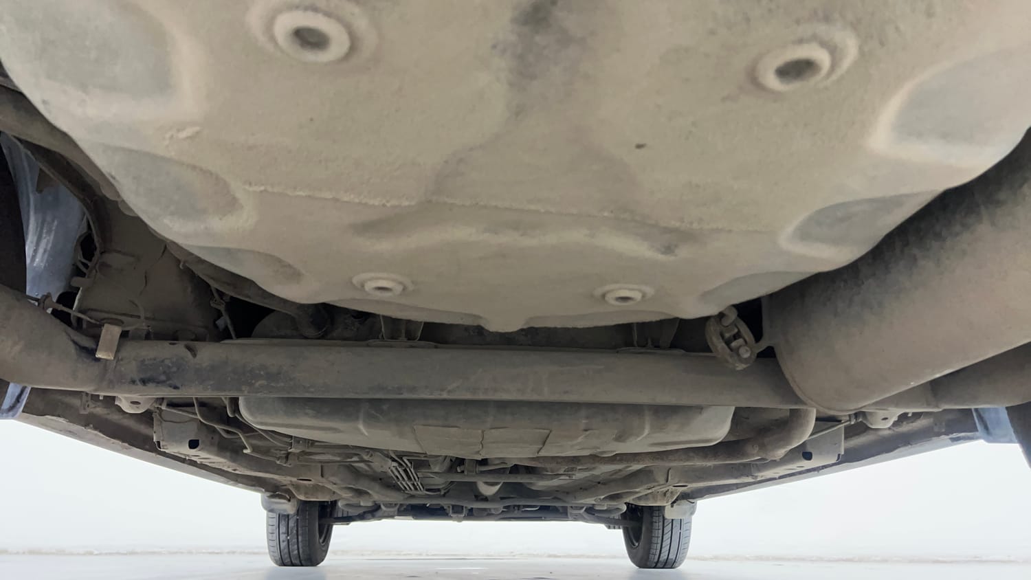 Used 2022 Tata Tigor XZ CNG Cng Manual extra REAR UNDERBODY VIEW (TAKEN FROM REAR)