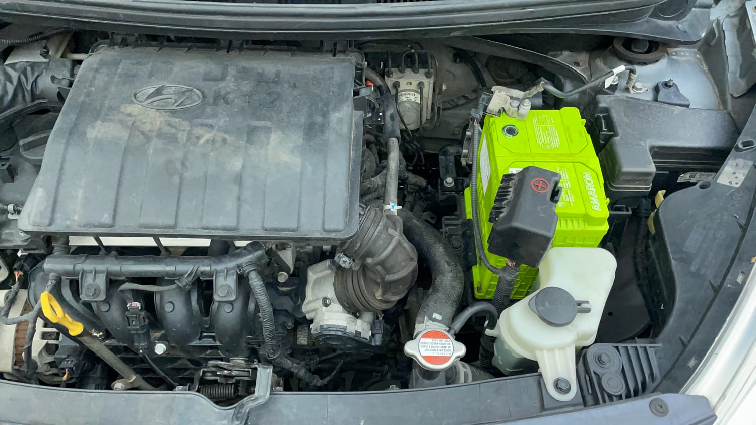 Used 2019 Hyundai Grand i10 Sportz 1.2 Kappa VTVT Petrol Manual engine ENGINE LEFT SIDE VIEW