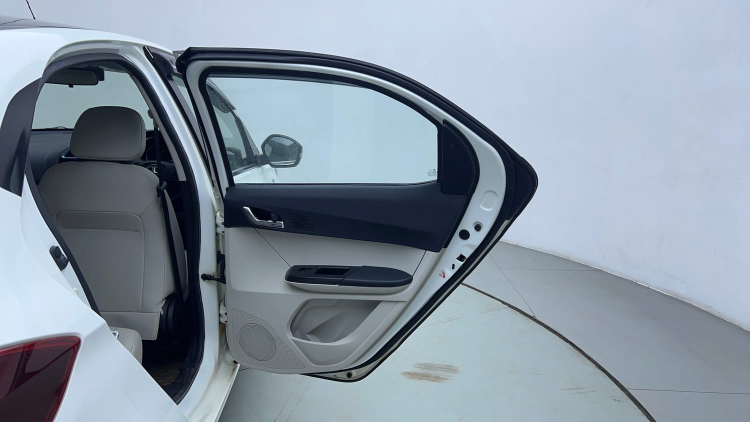 Used 2023 Tata Tiago EV XZ Plus Tech LUX Long Range Electric Automatic interior RIGHT REAR DOOR OPEN VIEW