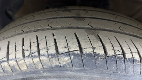 Used 2020 Hyundai Grand i10 Sportz 1.2 Kappa VTVT Petrol Manual tyres LEFT FRONT TYRE TREAD VIEW