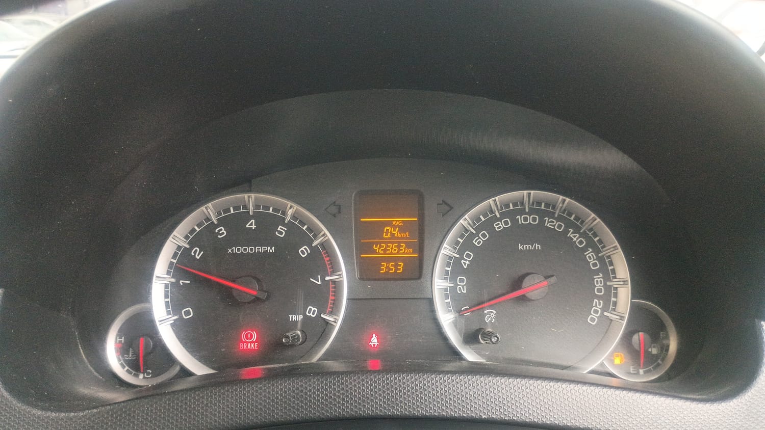 Used 2015 Maruti Suzuki Swift Dzire VXI Petrol Manual interior CLUSTERMETER VIEW