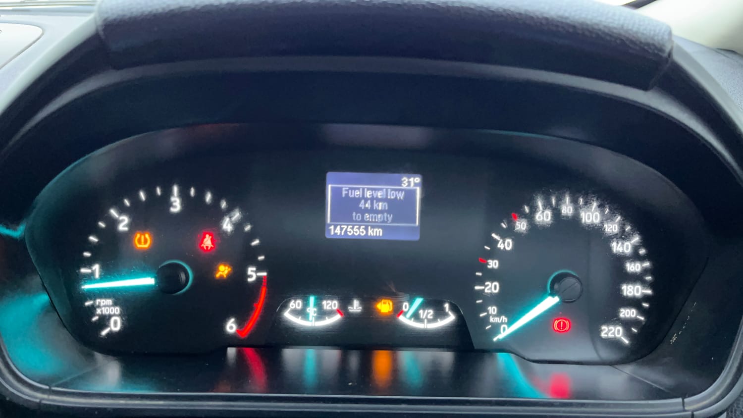 Used 2018 Ford EcoSport Titanium + 1.5L TDCi Diesel Manual interior CLUSTERMETER VIEW