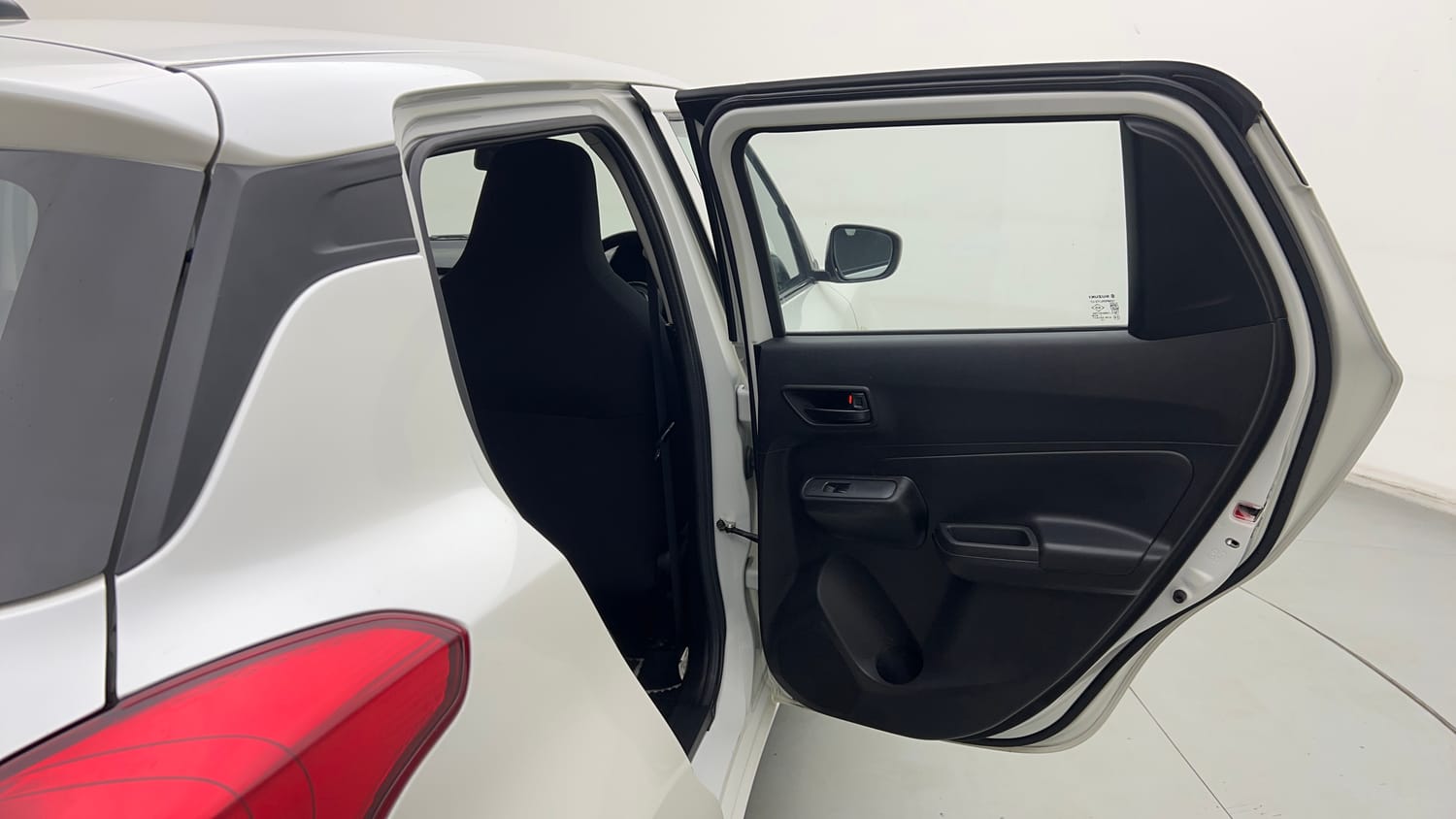 Used 2023 Maruti Suzuki Swift LXi Petrol Manual interior RIGHT REAR DOOR OPEN VIEW