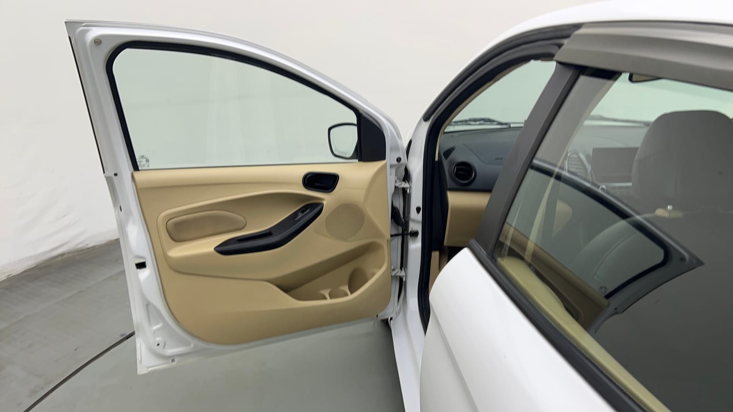 Used 2020 Ford Figo Aspire Titanium1.5 TDCi Diesel Manual interior LEFT FRONT DOOR OPEN VIEW