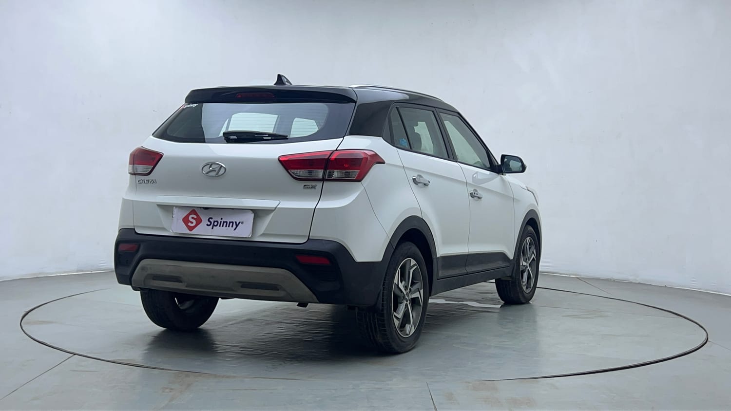 Used 2018 Hyundai Creta SX 1.6 Dual Tone Petrol Petrol Manual exterior LEFT REAR CORNER VIEW