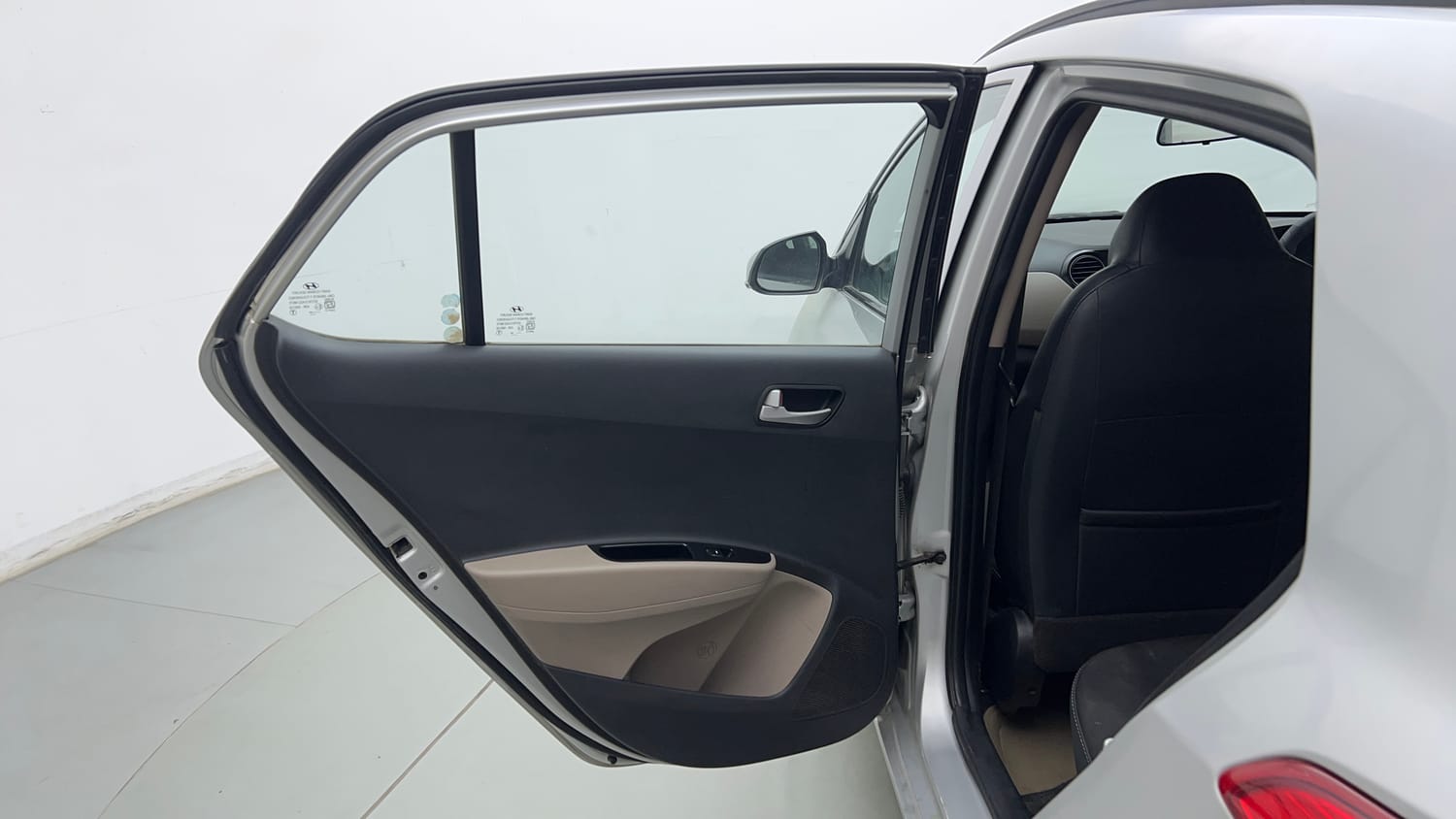 Used 2015 Hyundai Grand i10 Asta AT 1.2 Kappa VTVT Petrol Automatic interior LEFT REAR DOOR OPEN VIEW