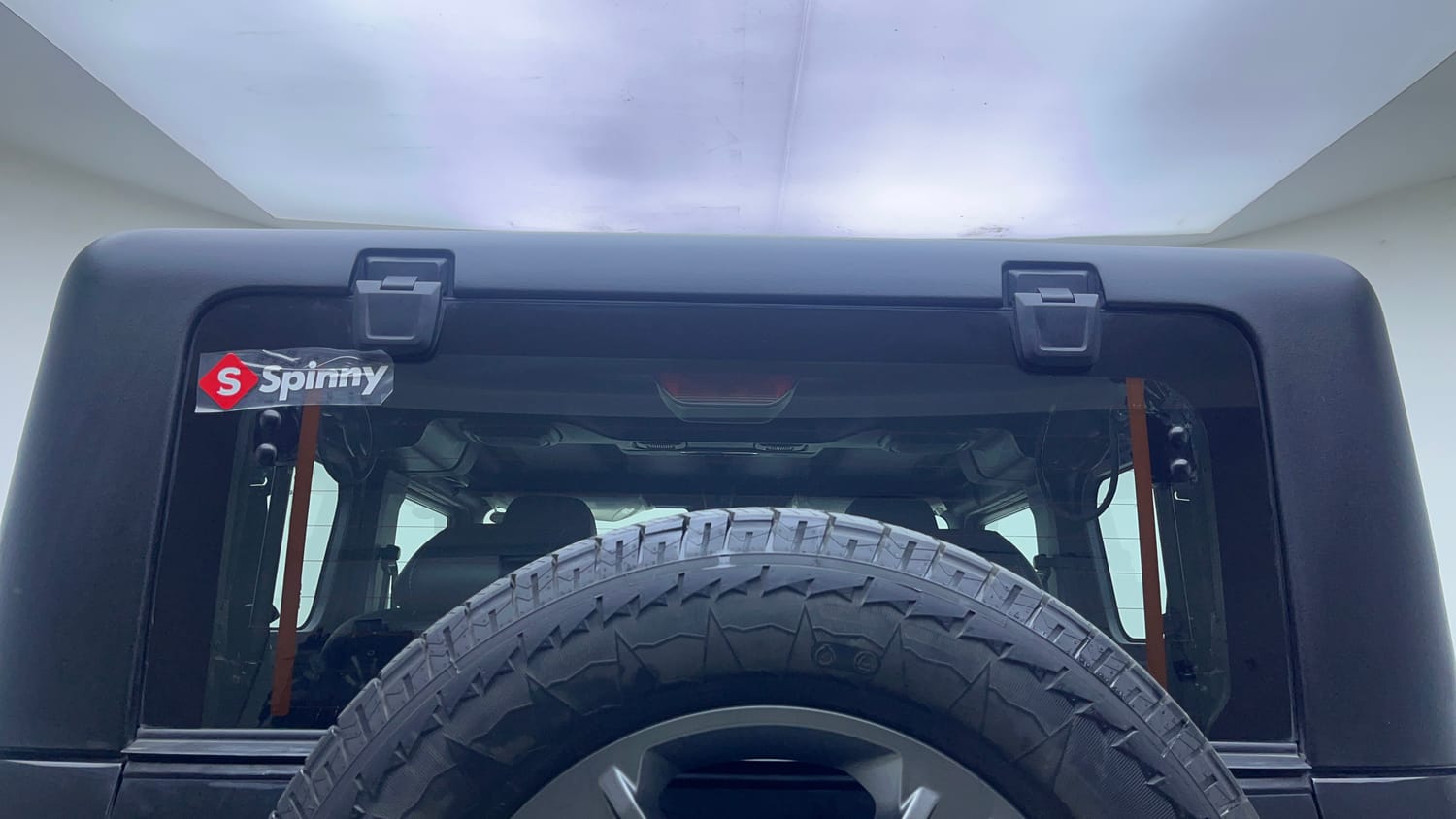 Used 2024 Mahindra Thar LX Hard Top Diesel MT 4WD Diesel Manual exterior BACK WINDSHIELD VIEW