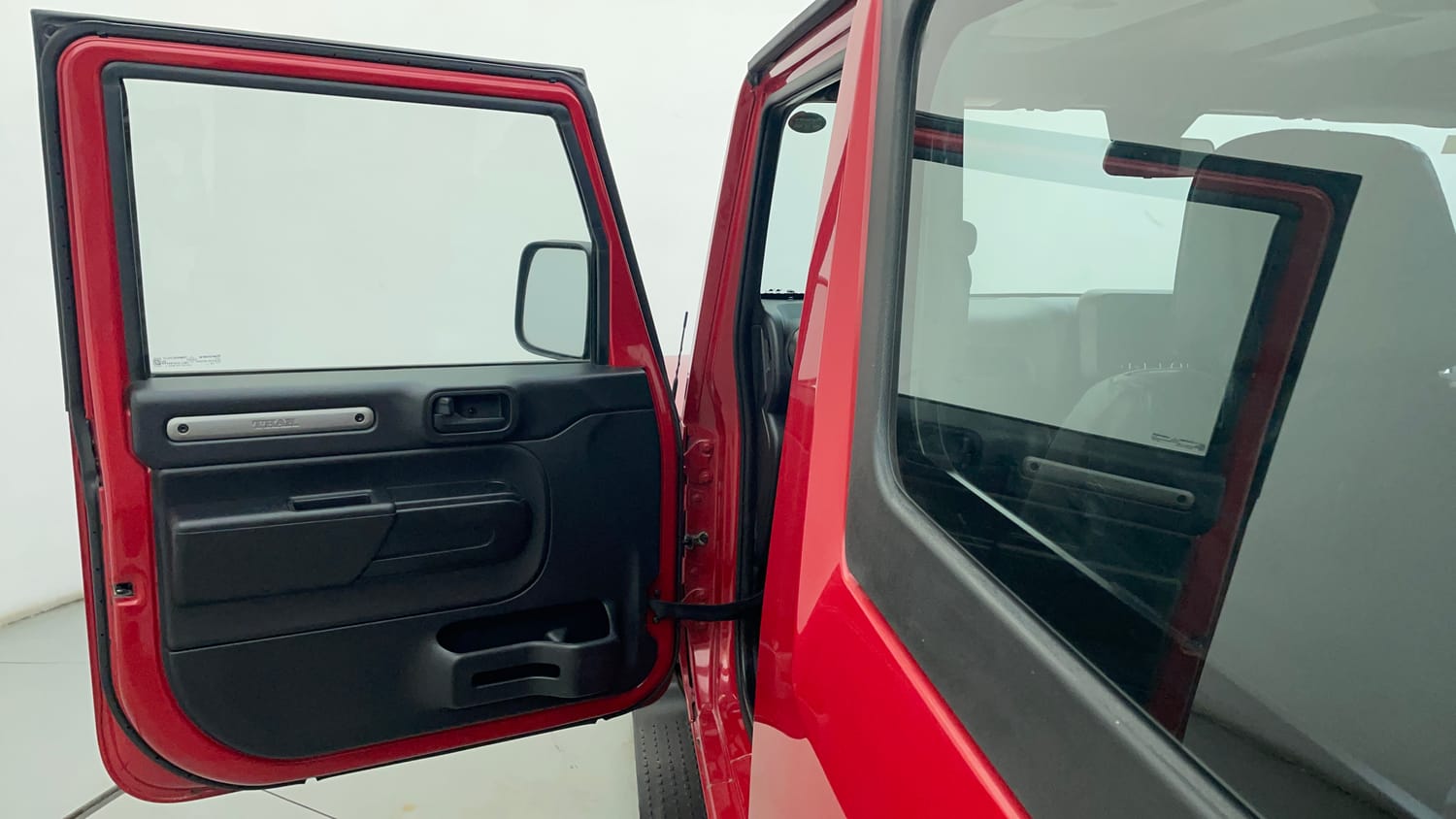 Used 2022 mahindra Thar LX Hard Top Petrol AT 4WD Petrol Automatic interior LEFT FRONT DOOR OPEN VIEW