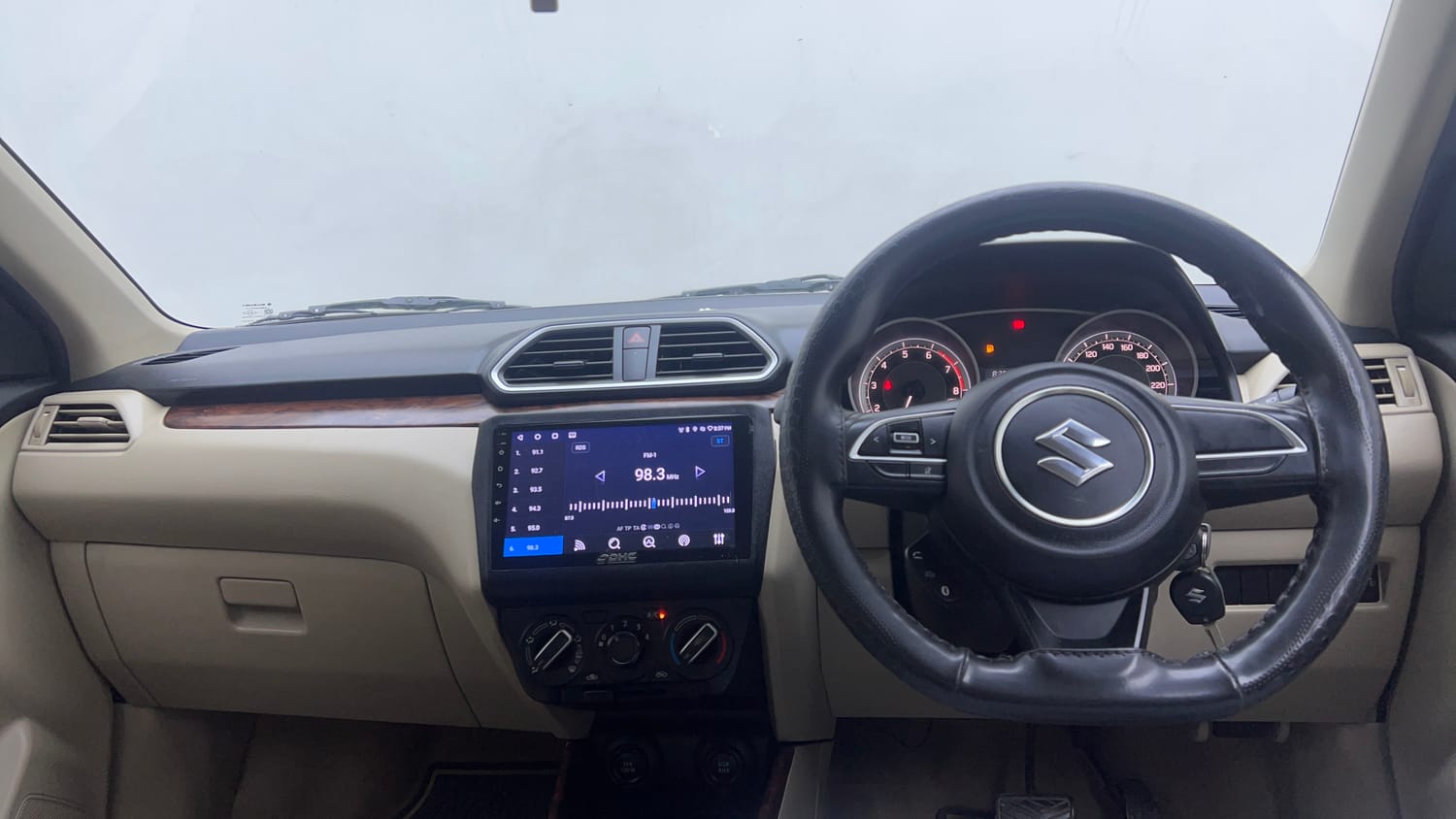 Used 2019 Maruti Suzuki Dzire VXi AMT Petrol Automatic interior DASHBOARD VIEW