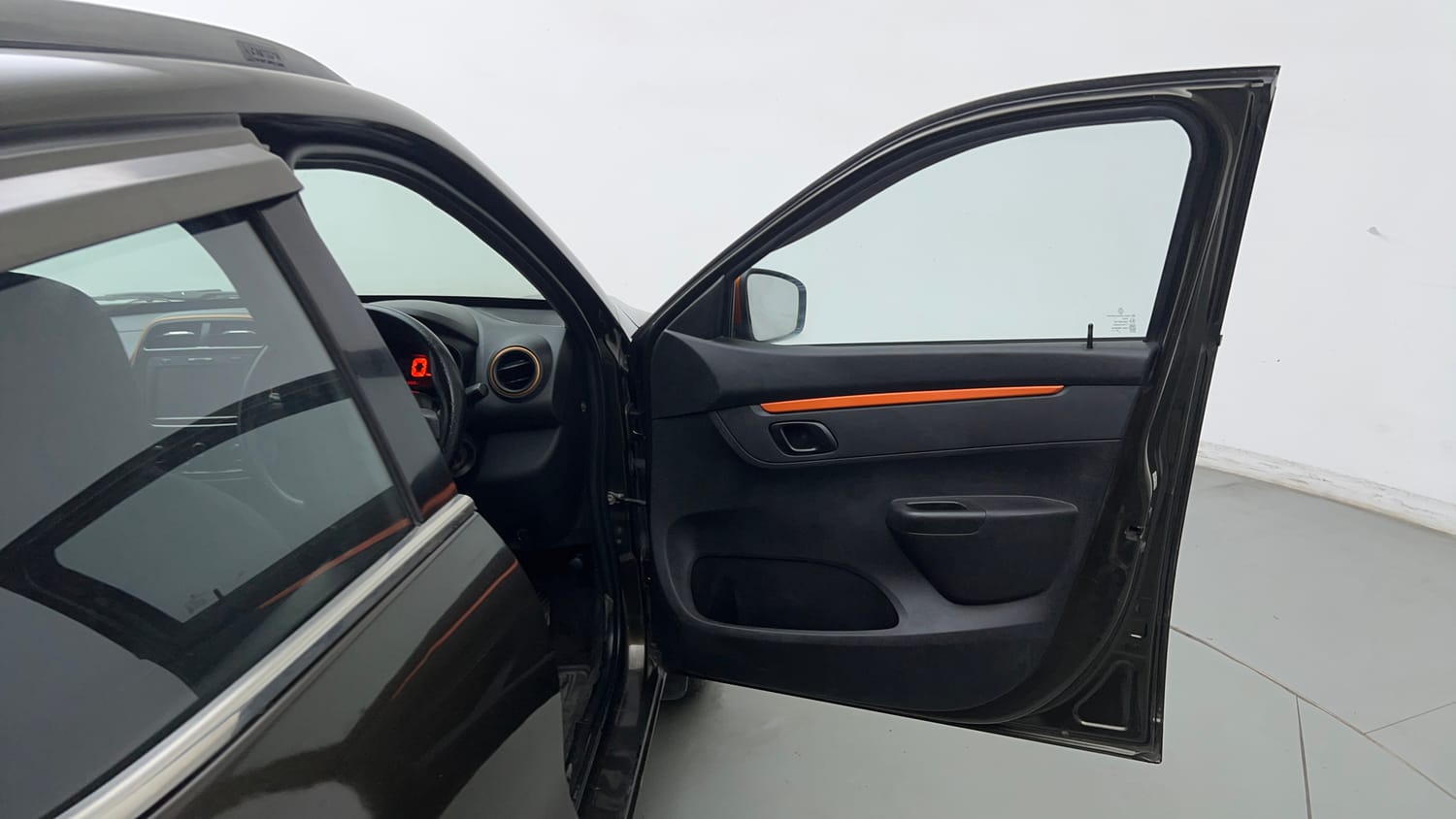 Used 2018 Renault Kwid CLIMBER 1.0 Petrol Manual interior RIGHT FRONT DOOR OPEN VIEW